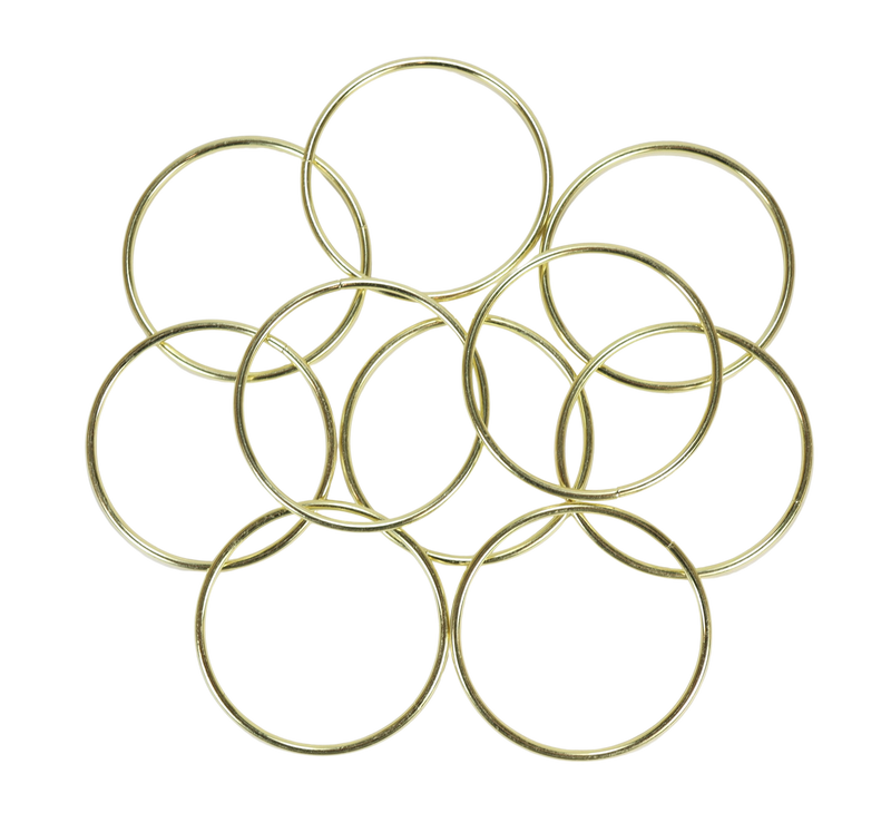 3 Inch Gold Metal Rings Hoops for Crafts Bulk Wholesale 10 Pieces 
