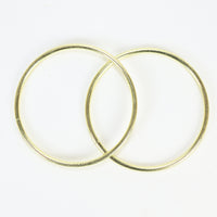 2.5 Inch Gold Metal Rings for Crafts Bulk 10 Pieces