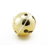 2.75 Inch 70mm Gold Jumbo Large Craft Jingle Bell with Star Cutouts 1 Piece - artcovecrafts.com