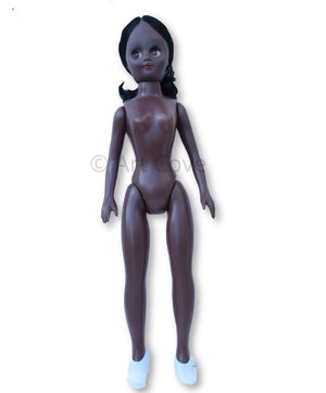 15 inch Large Plastic Craft Doll Black Skin 1 Piece - artcovecrafts.com