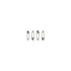 Silver Small Safety Pins Bulk Size 00 - 0.75 Inch 1440 Pieces Premium Quality - artcovecrafts.com
