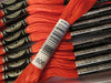 DMC 6 Strand Embroidery Floss Cotton Thread Bulk 606 Bright Orange Red 8.7 Yards 12 Skeins