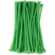 6mm Kelly Green Pipe Cleaners Bulk 12 Inches 100 Pieces