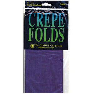 Purple Cindus Crepe Paper Folds 20 inch. X 7.5 ft.