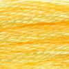 DMC 6 Strand Embroidery Floss Cotton Thread 744 Pale Yellow 8.7 Yards 1 Skein