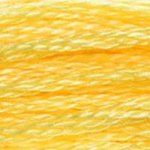 DMC 6 Strand Embroidery Floss Cotton Thread 744 Pale Yellow 8.7 Yards 1 Skein
