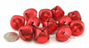 1 Inch 25mm Matte Red Large Craft Jingle Bells 8 Pieces - artcovecrafts.com