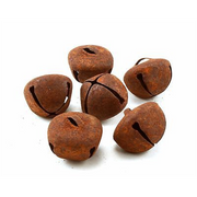 25mm 1 inch Rustic Rusty Large Craft Jingle Bells 6 Pieces - artcovecrafts.com