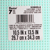 7 Mesh Count Light Green Plastic Canvas Sheet 10.5 x 13.5 Inch 1 Sheet - artcovecrafts.com