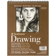 8 x 10 Inch Strathmore 400 Series Drawing Paper Pad 24 Sheets