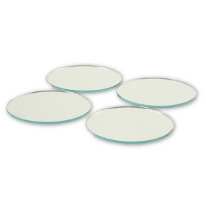 2 Inch Mini Glass Craft Small Round Mirrors 5 Pieces Mosaic Mirror Tiles - artcovecrafts.com