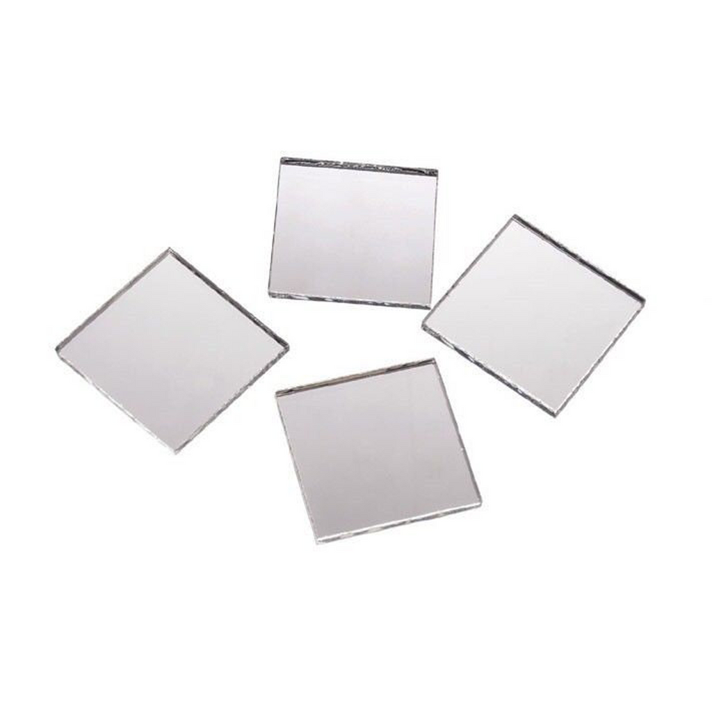 2 inch Glass Craft Small Square Mirrors Bulk 50 Pieces Square Mosaic M