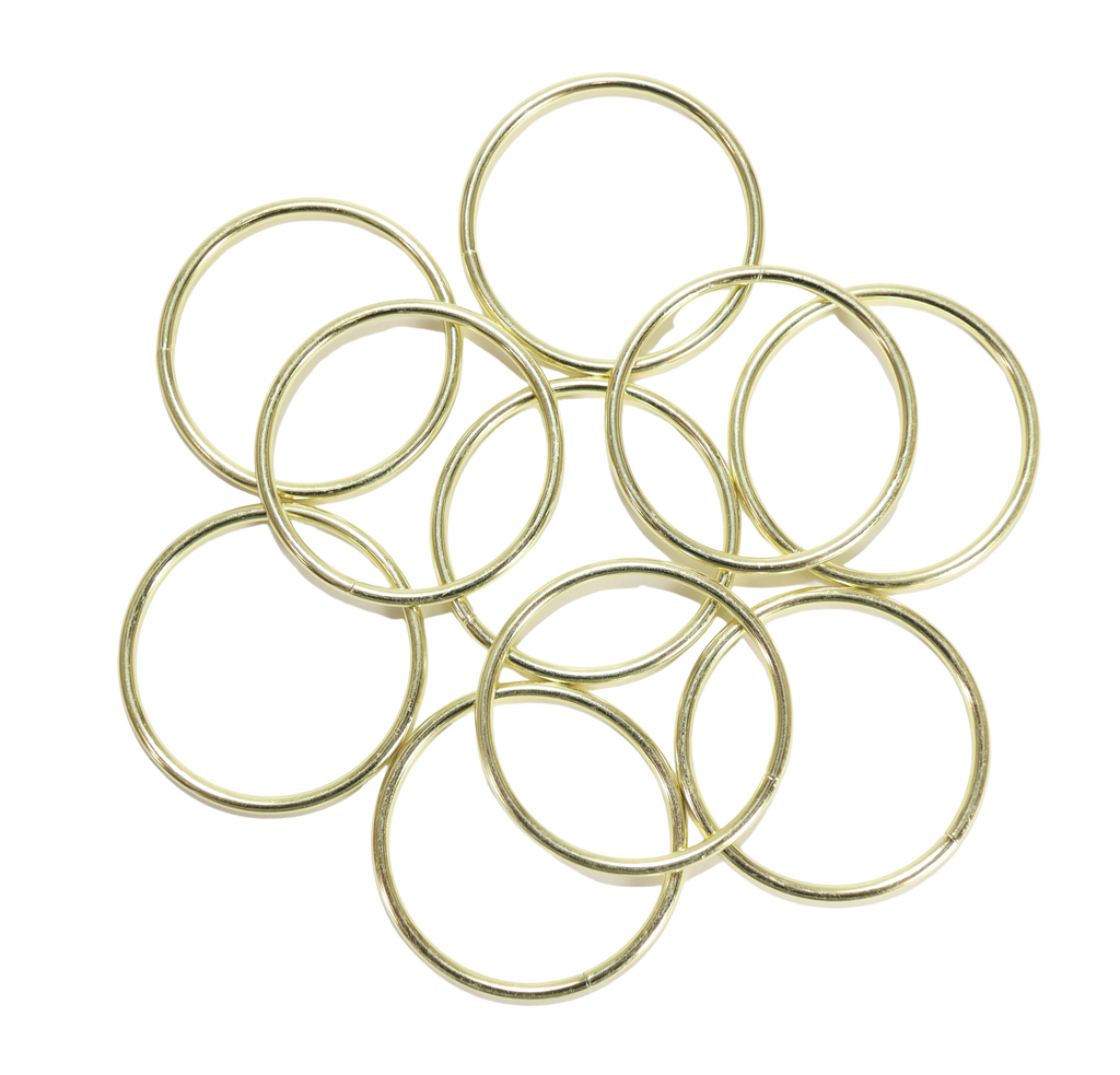 10 Pack 3 Inch Gold Dream Catcher Metal Rings Hoops Macrame Ring