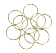 2 Inch Gold Metal Ring Bulk Pack 10 Pieces