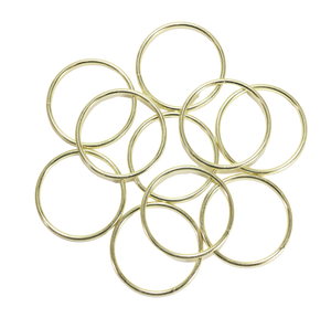 2 Inch Gold Metal Ring Bulk Pack 10 Pieces