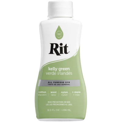 Kelly Green Rit Dye Liquid All Purpose 8oz