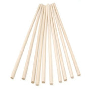 Wooden Dowel Rods 0.25 x 12 inches 10 pieces