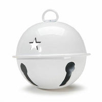 Darice White Craft Bell with Star Cutouts 1 Piece 10559-10 - artcovecrafts.com