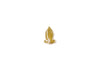 Small Mini Plastic Praying Hands White with Gold Bulk 144 Pieces