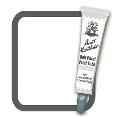 White Aunt Martha's Ballpoint Embroidery Fabric Paint Tube Pens 1 oz - artcovecrafts.com