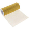 Metallic Gold Glitter Tulle Roll 6 inch by 10 Yards