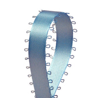 3/8 inch Blue Mist Picot Edge Satin Ribbon 50 Yard Roll - artcovecrafts.com