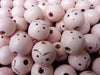 22mm 0.86 inch Small Wood Doll Head Beads with Faces 100 Pieces - artcovecrafts.com