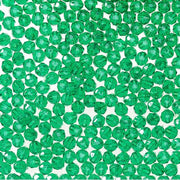 8mm Faceted Plastic Beads Transparent Christmas Green Bulk 1,000 Pieces - artcovecrafts.com