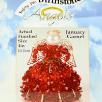 January Birthstone Angel Christmas Ornament Kit - artcovecrafts.com