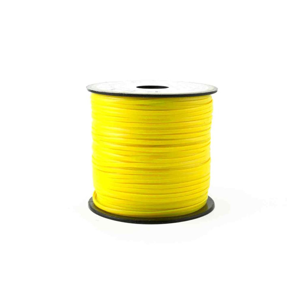 Neon Yellow Plastic Craft Lace Lanyard Gimp String Bulk 100 Yard Roll ...