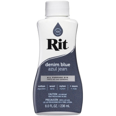 Denium Blue Rit Dye Liquid All Purpose 8oz