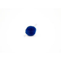 0.75 inch Royal Blue Mini Craft Pom Poms 100 Pieces - artcovecrafts.com