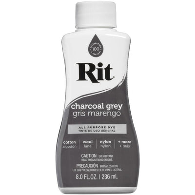 Charcoal Grey Rit Dye Liquid All Purpose 8oz