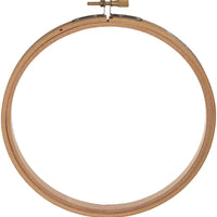 7 inch Round Wooden Embroidery Hoops Bulk Wholesale 12 Pieces - artcovecrafts.com