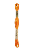 DMC 6 Strand Embroidery Floss Cotton Thread 51 Variegated Burnt Orange 8.7 Yards 1 Skein