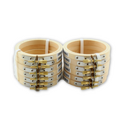 3 inch Small Round Wooden Embroidery Hoops Bulk 12 Pieces - artcovecrafts.com