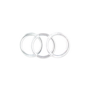 3 inch Clear Plastic Acrylic Craft Rings 5/16 inch Thick 12 Pieces - artcovecrafts.com