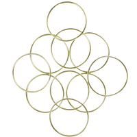 3 inch gold metal rings for Crafts Bulk