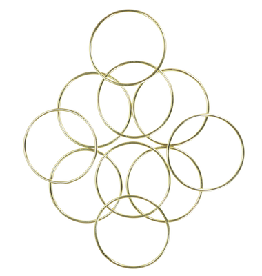 3 inch gold metal rings for Crafts Bulk