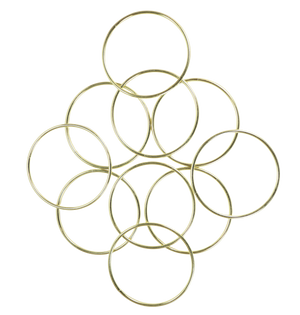 3 inch metal hot sale rings for crafts
