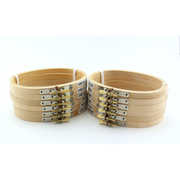 3 x 5 inch Small Oval Wooden Hand Embroidery Hoops Bulk 12 Pieces - artcovecrafts.com