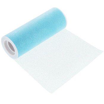 Light Blue Glitter Tulle Roll 6 inch by 10 Yards