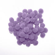 0.75 inch Lavender Mini Craft Pom Poms 100 Pieces - artcovecrafts.com