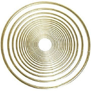 8 Inch Gold Metal Craft Ring 1 Piece - artcovecrafts.com
