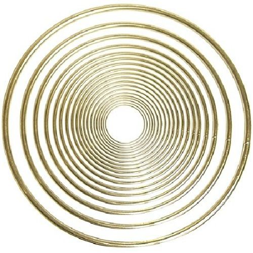 14 Inch Gold Large Metal Craft Ring 1 Piece - artcovecrafts.com