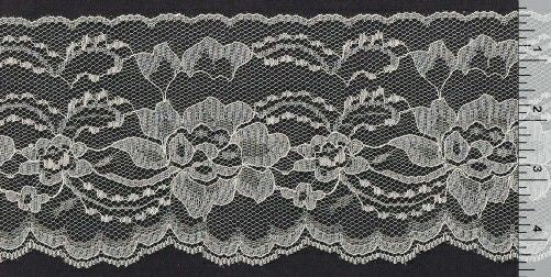 4 Inch Flat Lace White 1 Yard artcovecrafts