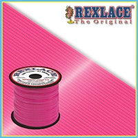 Neon Pink Plastic Rexlace 100 Yard Roll - artcovecrafts.com