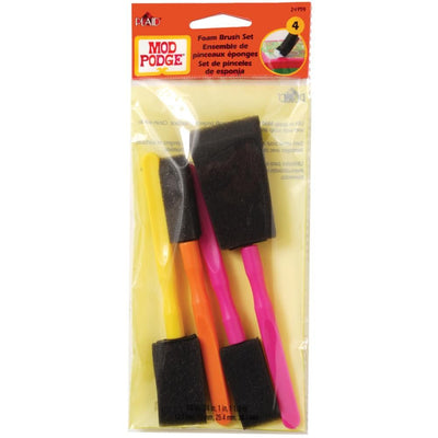 Mod Podge Foam Brushes 4 Pieces 24959