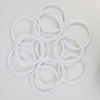 3 inch White Plastic Acrylic Rings