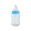 4.25 inch Fillable Plastic Mini Baby Bottles Blue Cap 12 Pieces Baby Shower Shower Favors - artcovecrafts.com